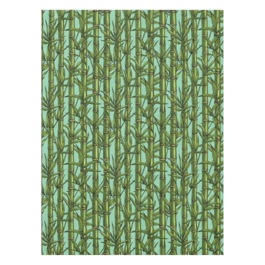 Nappe Forêt de bambou sur bleu clair (Devant)