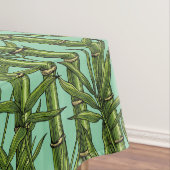 Nappe Forêt de bambou sur bleu clair (In Situ)