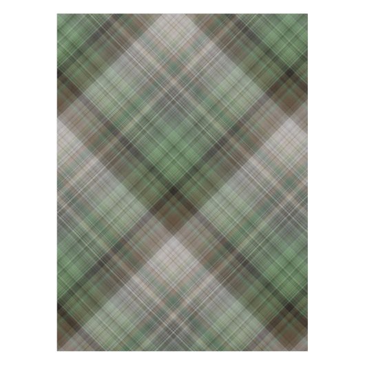 Nappe Forêt de pins Vert et Brown Plaid (Devant)