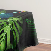 Nappe Forêt tropicale jungle feuillage vert feuille noir (In Situ)