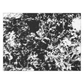 Nappe Formation de glace Abstraite noire et blanche (Devant (Horizontal))
