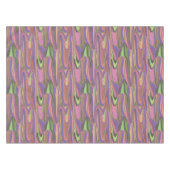 Nappe formes abstraites rose et verte (Devant (Horizontal))