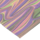 Nappe formes abstraites rose et verte (Angle)