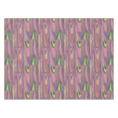 Nappe formes abstraites rose et verte (Devant (Horizontal))