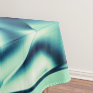 Nappe Formes bleues verdâtres courbées, teintes cyanes