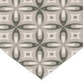 Nappe Formes circulaires rétro beige et marron (Angle)