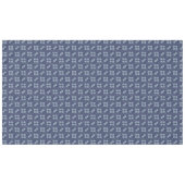 Nappe Formes géométriques bleues motif (Devant (Horizontal))