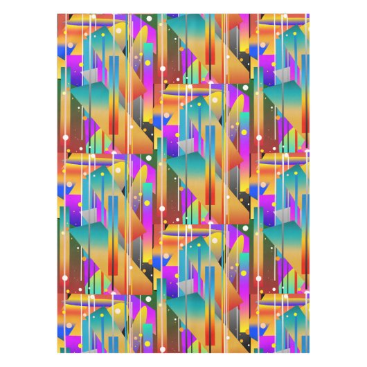 Nappe Formes géométriques modernes Motif Abstrait (Devant)