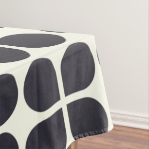 Nappe Formes géométriques moyennes en noir et blanc