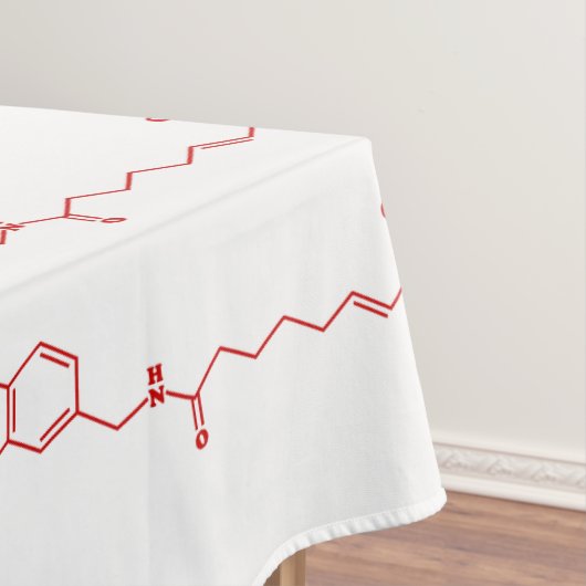 Nappe Formule chimique moléculaire de la capsaïcine du p (In Situ)