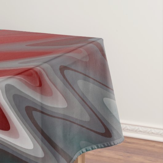 Nappe Foule gris sur la turquoise bordeaux (In Situ)