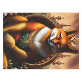 Nappe Fox sur un trône (Devant (Horizontal))