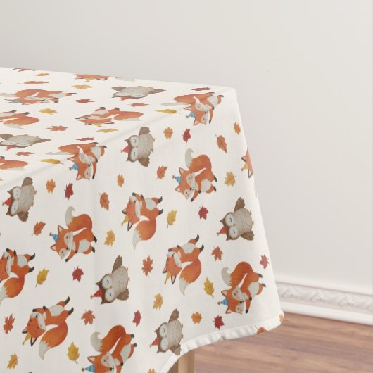 Nappe Foxes and Owl Woodland Fall Kids Birthday  (In Situ)