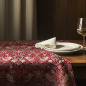 Nappe Fraise Thief Rouge William Morris Motif Floral