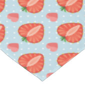 Nappe Fraises de coeur avec le pois et les coeurs (Angle)