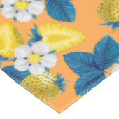 Nappe Fraises jaunes sur orange (Angle)