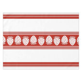 Nappe Fraises Luxe Rayures Jacquard (Devant (Horizontal))