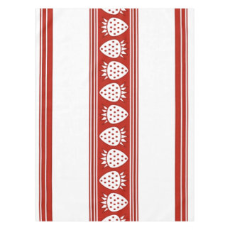 Nappe Fraises Luxe Rayures Jacquard