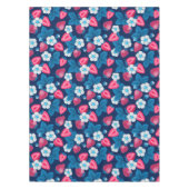 Nappe Fraises roses sur bleu (Devant)