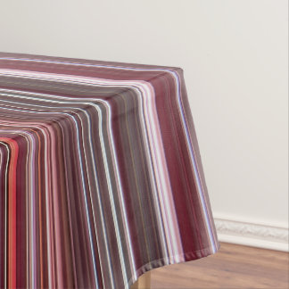 Nappe Framboise sauvage rouge, rose et bordeaux rayé