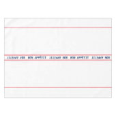 Nappe Français Bleu Bon Appétit & Rouge rayé (Devant (Horizontal))
