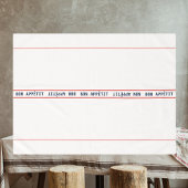 Nappe Français Bleu Bon Appétit & Rouge rayé