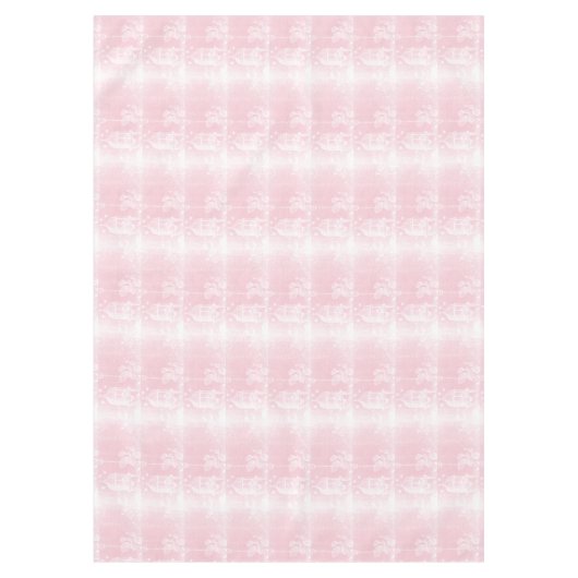 Nappe Français-Cage à oiseaux-Blanc sur SHELL-Rose (Devant)