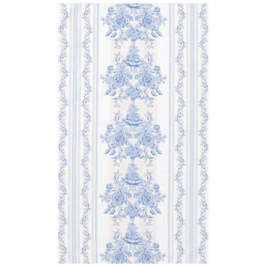 Nappe français, shabby chic, vintage, bleu pâle, blanc, (Devant)