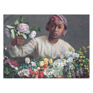 Nappe Frédéric Bazille - Jeune femme aux pivoines