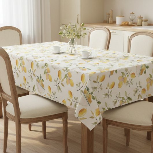 Nappe French Country Lemon Pattern Tablecloth