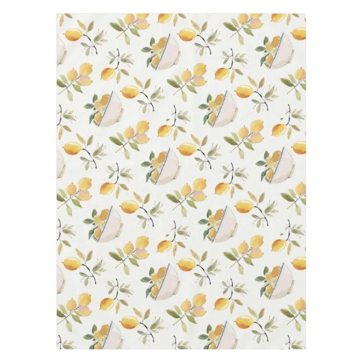 Nappe French Country Lemon Pattern Tablecloth (Devant)