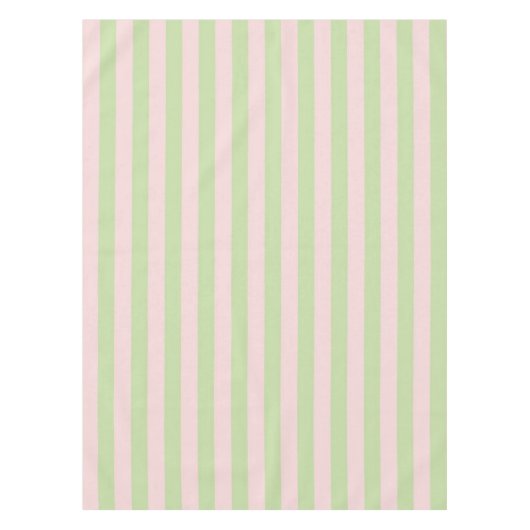 Nappe Fresh Boho Pink & Green Stripes Spring & Summer  (Devant)