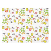 Nappe Fromage blanc Souris jaune Floral (Devant (Horizontal))