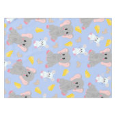 Nappe Fromage d'arachide à la souris gris blanc à élépha (Devant (Horizontal))