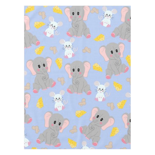 Nappe Fromage d'arachide à la souris gris blanc à élépha (Devant)