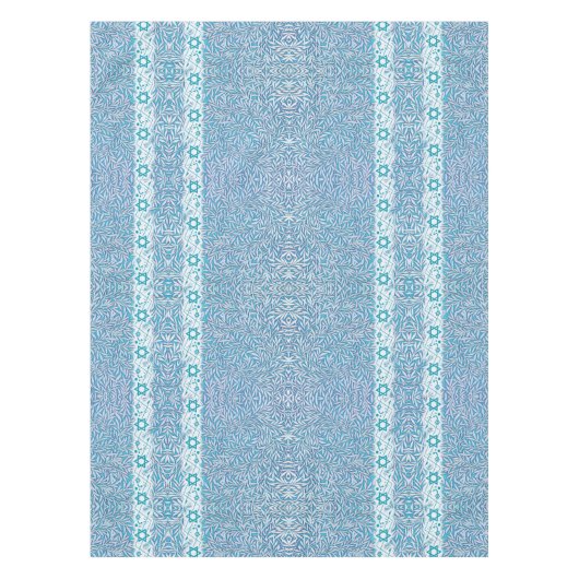 Nappe Frontière feuillue bleue et blanche d'étoile de (Devant)