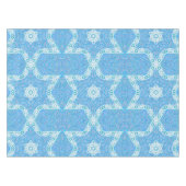 Nappe Frontière feuillue bleue et blanche d'étoile de (Devant (Horizontal))
