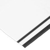 Nappe Frontière noire classique décorée d'un monogramme (Angle)