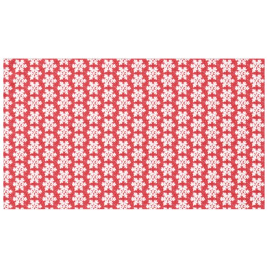Nappe Frosty red North Pole snowflakes | sparklinw (Devant (Horizontal))