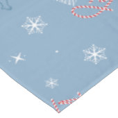 Nappe Frosty Snowman Blue Snowflake Motif (Angle)