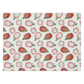 Nappe Fruit de dragon rouge sur blanc (Devant (Horizontal))