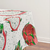 Nappe Fruit de dragon rouge sur blanc (In Situ)