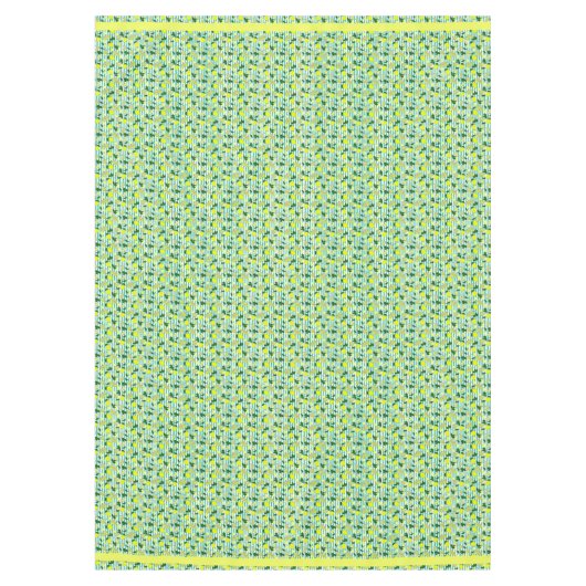 Nappe Fruit d'été jaune et de mer Citron bleu rayé (Devant)