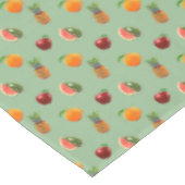 Nappe Fruits assortis sur fond vert laurier (Angle)