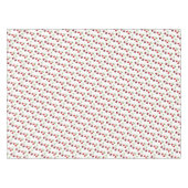 Nappe Fruits cerise sur blanc (Devant (Horizontal))