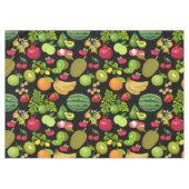Nappe Fruits colorés Motif 01.b Black BG (Devant (Horizontal))
