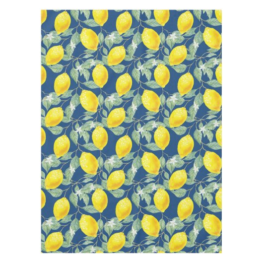 NAPPE FRUITS DE CITRON DANS LE BLEU CAMPAGNE (Devant)