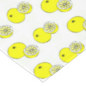 Nappe Fruits de citron jaune sur blanc (Angle)