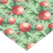 Nappe Fruits de grenade rouge et Feuilles verts (Angle)