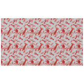 Nappe Fruits de mer Rustique Motif clair Gris Crawfish H (Devant (Horizontal))